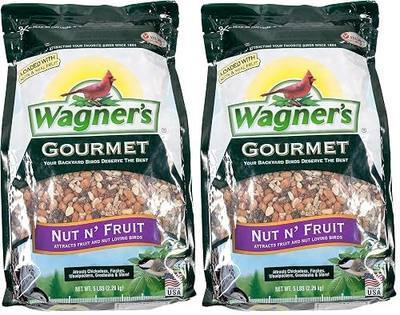 Wagner's 82072 Gourmet Nut & Fruit Wild Bird Food, 5 Pound (Pack of 2)