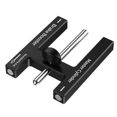 (Upgraded) Brake Adjustment Tool, Brake Booster Rod Adjustment Tool, Brake booster with master cylinder,Pushrod Power For Adjustable Braking Distance of Brake Pedal(N48 Magnetic CNC Aluminum)
