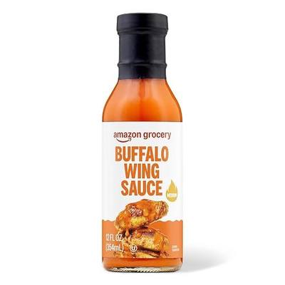 Amazon Grocery, Buffalo Wing Sauce, Medium, 12 Oz