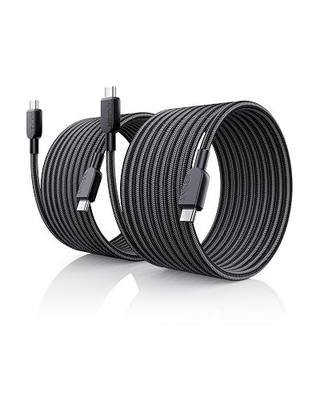 Anker USB C to USB C Cable, 240W Fast Charging Cord (2-Pack, 10 ft, Black) | For iPhone 17 / 16 Series, MacBook Pro 2020, iPad Air 4, and More