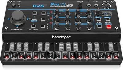 Behringer Pro VS Mini Portable 5-Voice Hybrid Synthesizer with 4 Vector Morphing Oscillators Per Voice, Analog Low-Pass Filter, 16-Step Sequencer and Arpeggiator