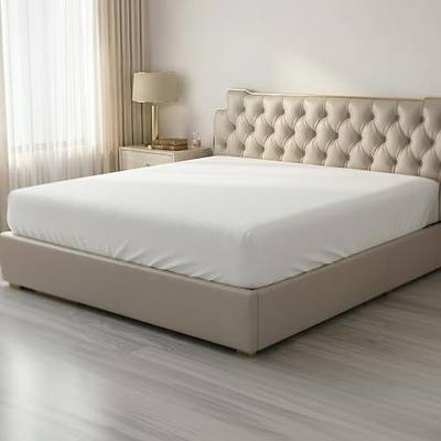 HBHLFZ Twin XL Fitted Sheet Only, Soft Breathable Bottom Sheet - 39"x80" Deep Pockets Twin XL Size Fitted Sheet - All Around Stretch Fit, Wrinkle Resistant, Colorfast - Easy Care, White