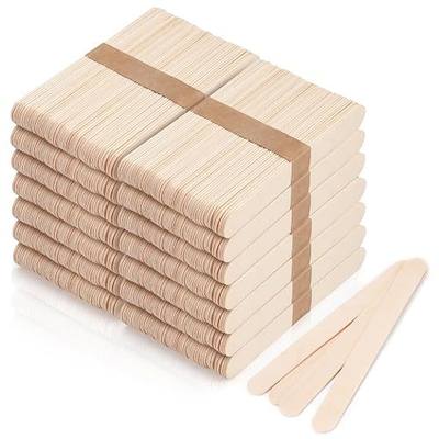 1200 Pieces Large Wooden Wax Sticks, 6-Inch Wood Waxing Sticks Wax Spatulas Applicator, Wood Craft Sticks for Body Hair Removal, Tongue Depressors, Popsicle Sticks