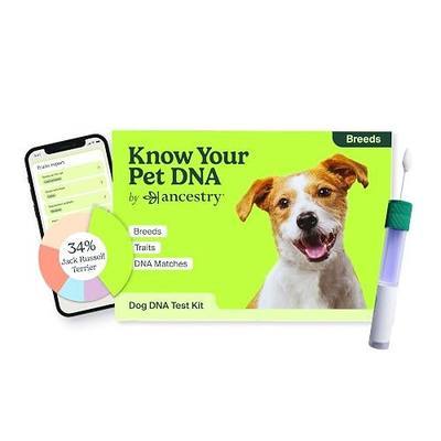AncestryDNA Know Your Pet DNA by Ancestry: Dog DNA Breed Identification Test, Genetic Traits, DNA Matches, Dog DNA Test