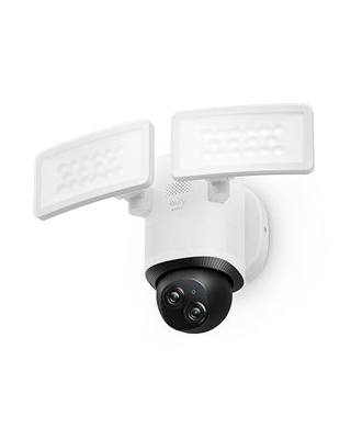 eufy Security Floodlight Camera E340, Dual-Lens, 360° Coverage, 8X Zoom | Pan & Tilt, AI Detection & Tracking, 24/7 Recording, 2000 LM, Dual-Band Wi-Fi 6, No Monthly Fee, Wired Outdoor