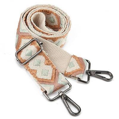 Purse Strap Silver Hardware Wide Bag Straps Replacement Crossbody Adjustable Shoulder Strap for Purses Canvas…