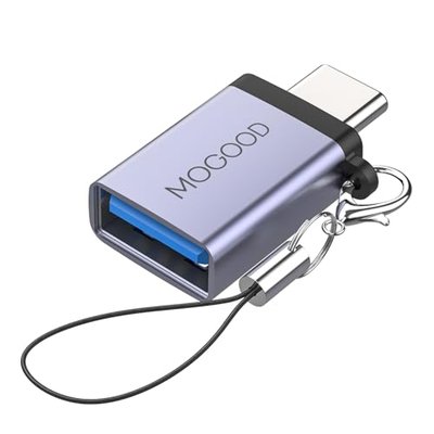 MOGOOD USB C Male to USB 3.0 Female Adapter - High-Speed Data Transfer for MacBook Pro, Chromebook, Pixelbook, Microsoft Surface Go, Samsung Galaxy S20 S21 S22 Pixel