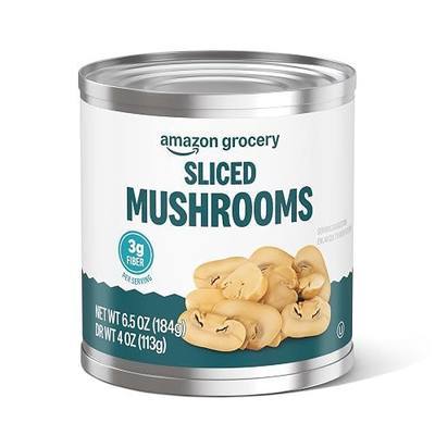 Amazon Grocery, Sliced Mushrooms, 6.5 Oz (Previously Amazon Fresh Packaging May Vary)