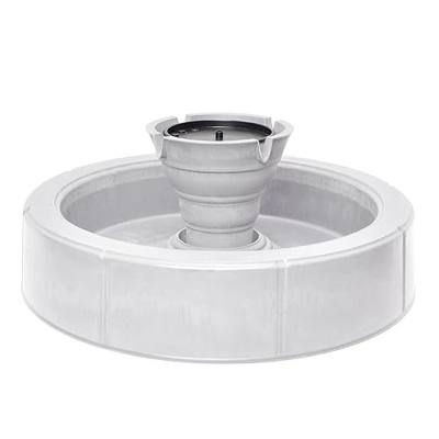 Bernini Lago Pond Fountain - Cordless Garden Fountain for Zen Sound, Beautiful Garden Water Features Decor Piece for Yard, Deck or Patio (White Stone)