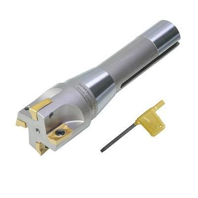 R8 Indexable 1-1/2" End Mill Carbide Insert 90° Milling Cutter