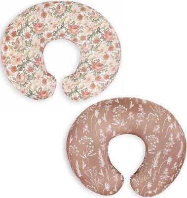 Little Jump Western Wild Flowers Nursing Pillow Cover Slipcover for Breastfeeding Pillows, Soft and Comfortable Safely Fits On Standard Infant Nursing Pillows (2 Pack Vintage Floral)