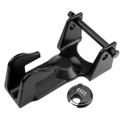 HQPASFY Gooseneck Hitch Lock with Combination Lock Model TL-50 Trailer Lock | Gooseneck Trailer Hitch Locks Fit for Heavy Trailers, Livestock Haulers and RVs - Black