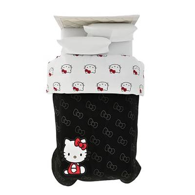 Hello Kitty Bedding Super Soft Cozy Microfiber Reversible Comforter, Twin, (Officially Licensed Product) By Franco Collectibles