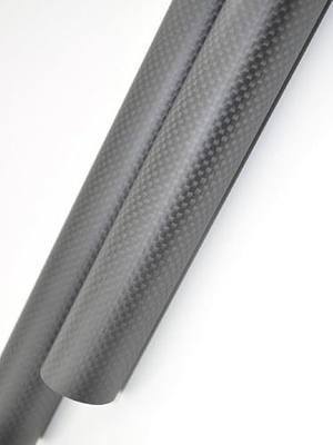 1pcs Roll Wrapped Carbon Fiber Tube/Tubing/Shaft OD 28mm X ID 26mm X Length 500mm 3K Matte Plain Weave Surface High Strength
