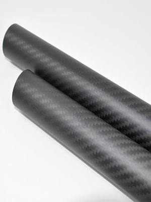 1pcs Roll Wrapped Carbon Fiber Tube/Tubing/Shaft OD 22mm X ID 18mm X Length 500mm 3K Matte Twill Weave Surface High Strength
