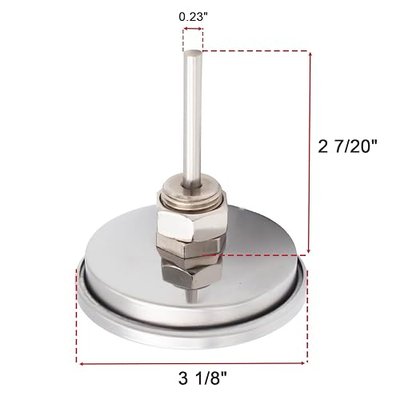 2-Pack Grill Temperature Gauge for Oklahoma Joe's Smokers and Most 13/16-inch Opening Charcoal Grills, BBQ Temp Gauge Stainless Steel Thermometer Replacement for Oklahoma Joe's Smoker 3695528R06