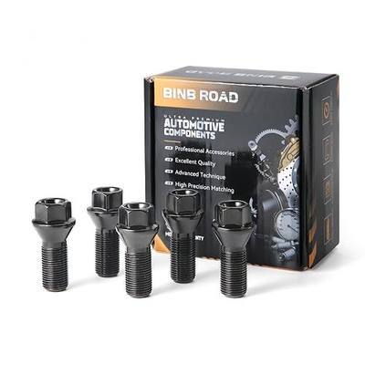 Wheel Lug Bolt Nuts M14x1.25 Compatible with BMW MINI 328ix 428i 528i 535i 640i 740i X1 X2X3 X4 X5 X6,5Pcs (Replaces 36136781151)
