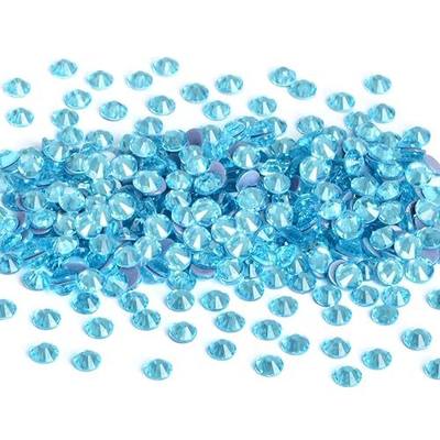 NCB 2880pcs Hotfix Rhinestones, Round Flatback Crystal Glass Hot Fix Rhinestones for Crafts Clothes Shoes Shirts Caps Decoration (Aquamarine, SS6 2mm)