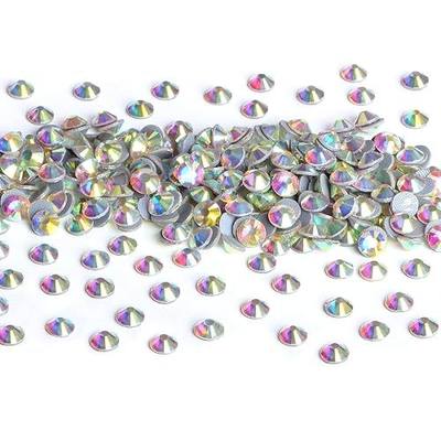 NCB 2880pcs Crystal Hotfix Rhinestone, Machine Cut Stone for Crafts Clothes Shoes Shirts Caps Decoration (Crystal AB, SS4 1.6mm)