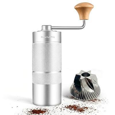 M6 Manual Coffee Grinder for Espresso Pour Over French Press Moka | Conical Burr,24 Adjustable Settings,All-Metal Body,Portable Hand Grinder for Travel,Camping,Home & Office,25g Capacity