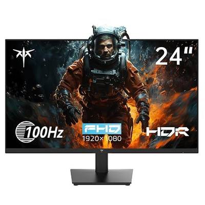 KTC 24 Inch 1080P FHD Computer Monitor, 100Hz Eye Care for Working | HDMI & VGA Ports, HDR10, Freesync, VESA, Tilt Adjustable, Eye Care, Frameless
