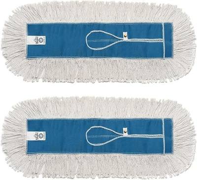 Nine Forty Industrial-Grade 36x5 Cotton Dust Mop Head Refills, Perfect Replacement for Busy Home, Gym, Industrial and Commercial Spaces, Heavy-Duty Mop for Janitorial & Housekeeping Needs - 2 Pack