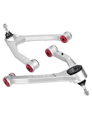 KSP Forged Upper Control Arm For Silverado Sierra 1500 2007-2018, 2pcs 2-4" Adjustable Front Aluminum Control Arm Fit For Chevy GMC Trucks, One-piece Design Aftermarket UCA With Greasable Ball Joint