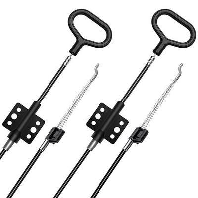Sofa Recliner Parts Pull Cable Replacement, D-Ring Release Pull Handle with S Tip for Couch Sofa Recliner Repair, Exposed Length 4.92Inch - 2 Pack