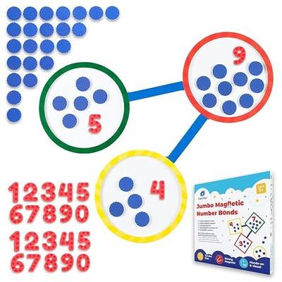 75 PCS Colorful Magnetic Number Bonds - Magnetic Numbers for Whiteboard, Number Line, Math Aids Accessories and Resources, Kindergarten Math Manipulatives, Number Bond Game - Simply Magic