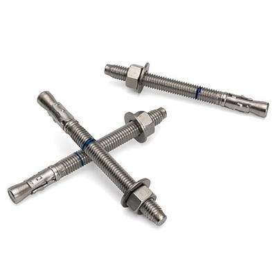 1/2" x 5-1/2" Concrete Anchors (12 Pack) 1/2 inch Wedge Anchors Bolts Stainless Steel