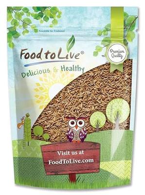 Food to Live Whole Cumin Seeds, 2 Pound - Jeera Seeds, Vegan, Kosher, Bulk Fragrant Spice. High in Iron, Magnesium, Fiber. Pairs Well with Mexican, Middle Eastern, and Indian Dishes.