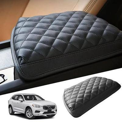 Ruiya XC90 Center Console Cover for 2018-2024 Volvo XC90 Accessories, Volvo XC90 Thicken Soft Comfy Armrest Cover Lid Protector Compatible with 2018 2019 2020 2021 2022 2023 2024 Volvo XC90