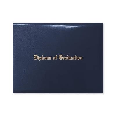 Goprety Diploma Holder,Diploma Cover,Diploma Folder - Smooth Leather Imprinted Tent Style for Graduation Certificate,8.5"x11",for Graduates,Students,Commencement Ceremony,Navy Blue