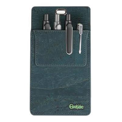 Premium Portuguese Cork Pocket Protector for Men | Multi-Use Pocket Protectors for Shirts and Lab Coats | For Pen, Pencils, Pointers, and More | 1 Pack Blue Pocket Organizer Protector