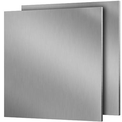 Yaocom 2 Pcs 6061 Aluminum Sheet Metal with Protective Film 12 x 12 x 3/8 Inches Flat Plain Plate Heavy Duty Metal Sheets for Crafting Aluminum Square Panel for Industrial