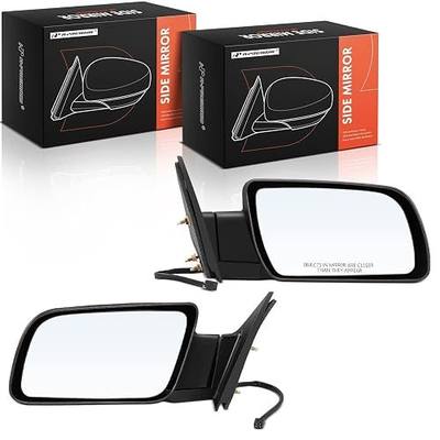 A-Premium Pair (2) Driver and Passenger Side Power Door Mirror | Compatible with Chevy & GMC - Silverado, Blazer, C/K 1500 2500 3500, Tahoe, Sierra, Yukon - Non-Heated Manual Folding