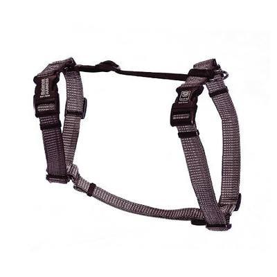 Blue-9 Reflective Buckle-Neck Balance Harness, Fully Customizable Fit No-Pull Harness with 3M Reflective Stitching, Ideal for Dog Training and Obedience, Made in The USA, Grey, Medium/Large