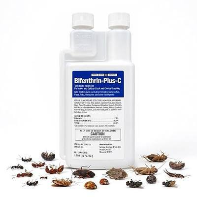 Bifenthrin Plus-C Insecticide, 16 oz, Roach Killer | Indoor Infestation, Termite Treatment, Ant Control, Wasp Spray, Home Defense Pest Control, Commercial, Industrial Use