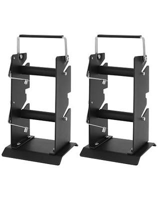 QWORK 2 Pack Dual Solder Dispenser Reel Solder Reel Stand, Adjustable Roll Holder Reel Dispenser, Spool Feeder Welding Tool