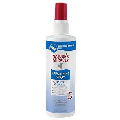 Nature's Miracle Freshening Spray For Dogs Freshens Dog’s Coat Between Baths And Neutralizes Tough Odors With Sunkissed Breeze Scent, 8 Ounces
