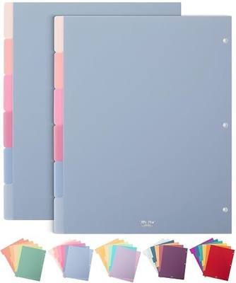 Mr. Pen- Dividers for 3 Ring Binder, 2 Sets, 6 Pack/Set, 12 pcs | Letter Size, Binder Dividers with Tabs for Student, Teacher, Office, Home Organizers