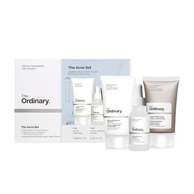 The Acne Set, 3-Step Skin Regimen with Glucoside Foaming Cleanser, Salicylic Acid 2% Solution, and Natural Moisturizing