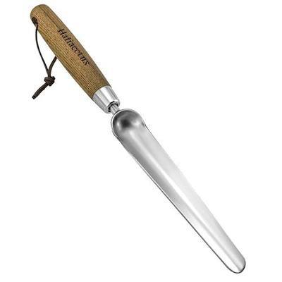 Haliaeetus Widger Seedling Tool, 13.8'' Narrow Garden Trowel for Repotting | Long and Narrow Widger for Weeding from Tight Areas, Stainless Steel Seeding Widger with Wood Handle for Planting, Digging