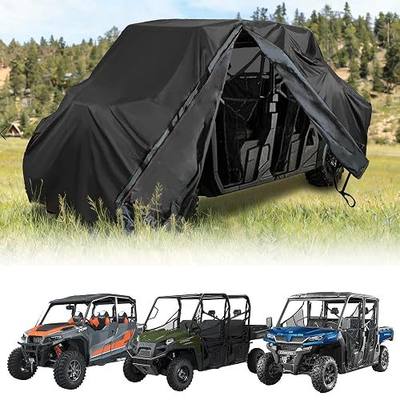 Zippered UTV Cover 4-6 Seater Outdoor UV Protection Storm-Proof Cover Fit Polaris Ranger 1000 570 Crew,General 4,RZR XP 4,CFMOTO Uforce 1000 XL U10,Zforce 950 4,Talon Piomeer 1000,X3 Max