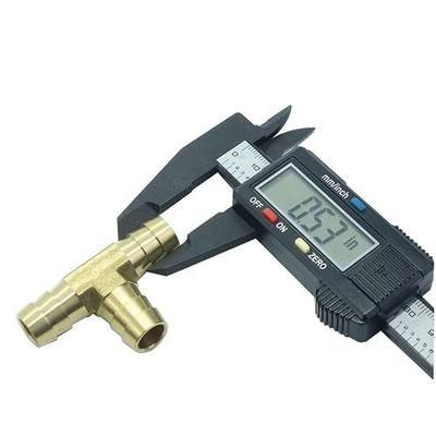 1 Piece Brass Hose Barb Tee 1/2" x 1/2"x 1/2" Barbed T Fitting 3 Ways Air Hose Union Fitting