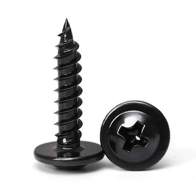 Black Wood Screws, #8×3/4 inch 300Pcs Black Phillips Modified Truss Head Wood Screws Quick Metal Self Tapping Zinc Oxide Used in Household Appliances,Furniture,Woodworking by B1jounie YA