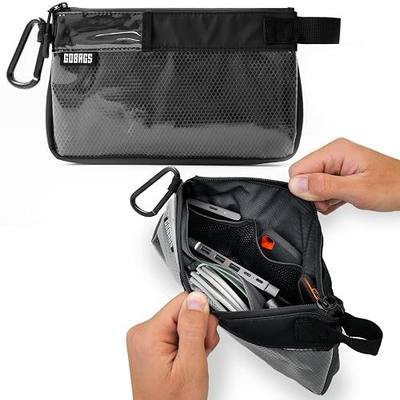 GOBAGS Production Zipper Bags - Electronics & Camera Accessories Bag - Cable organizer, Gear Accessory Pouch, Travel Camera Essentials (Small, Black)