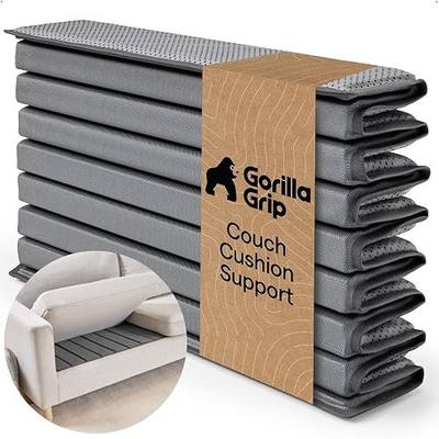 GORILLA GRIP Heavy Duty Couch Cushion Support Board to Fix Sagging Sofas, 21.5 x 70 Sofa, Slip Resistant Thick Boards Add Strong Seat Supports, Replacement Stuffing Firmer Couches Accessories, Grey