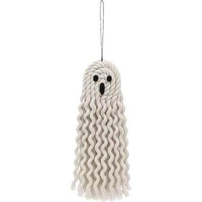14 inch Handmade Cute Ghost Halloween Decor, Halloween Decorations Indoor & Outdoor Party, Fall Decor Hanging Ornaments for Home Front Door, Window, Wall, Yard, Tree, Car, Garage Door