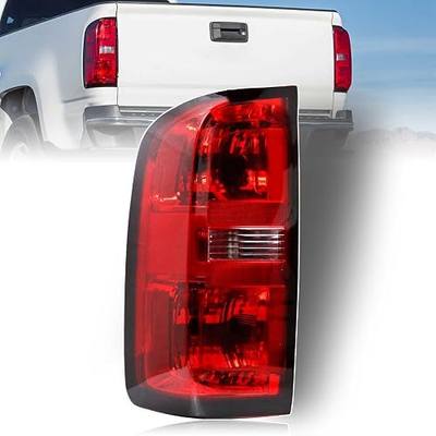 Tail Light Compatible With 2015-2022 Chevy Colorado Left Side | Driver Side, w/ Bulb and Harness, Taillight Brake Rear Lamp, Halogen, Red Clear Lens, 84169777, GM2800270C